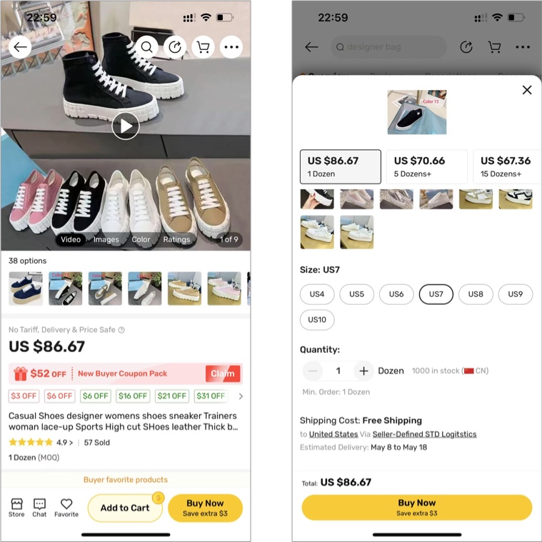Shop on DHgate App